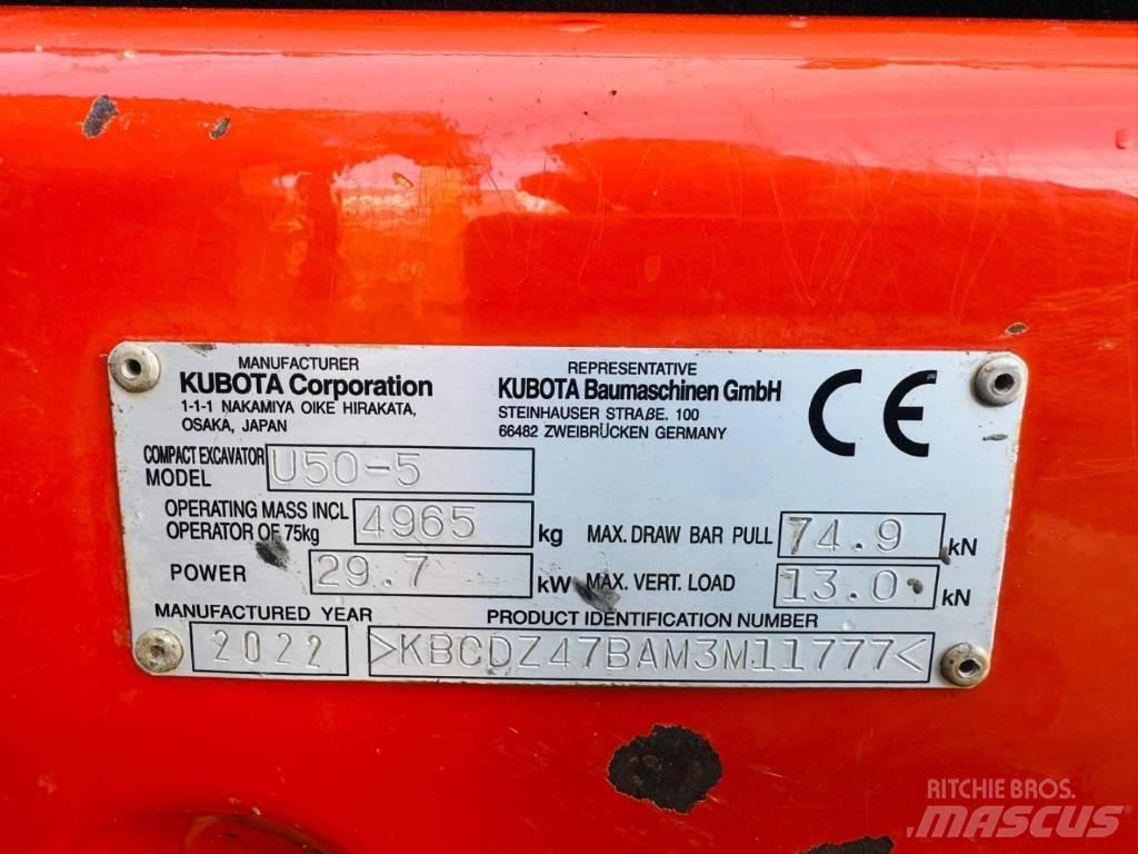 Kubota U50-5 소형 굴삭기 7톤 미만