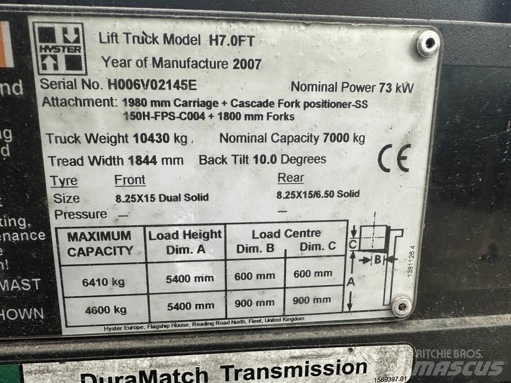 Hyster H7.0FT LPG 지게차