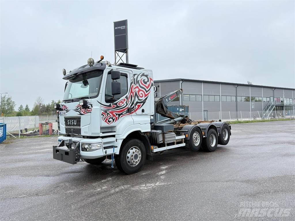 Sisu R500 E13M 8x4 훅 리프트 트럭