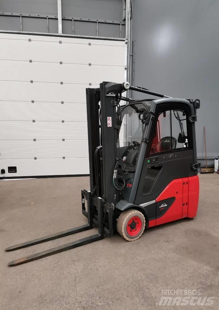 Linde E16C-02 전동 지게차