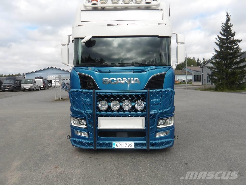 Scania R580 6x2 훅 리프트 트럭