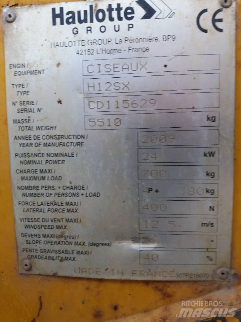 Haulotte H 12 SX 가위형 리프트