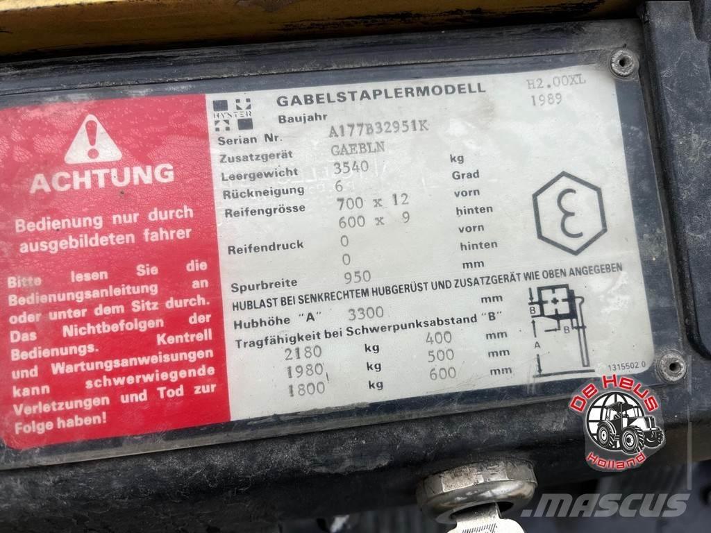 Hyster H2.00XL 그 외 지게차