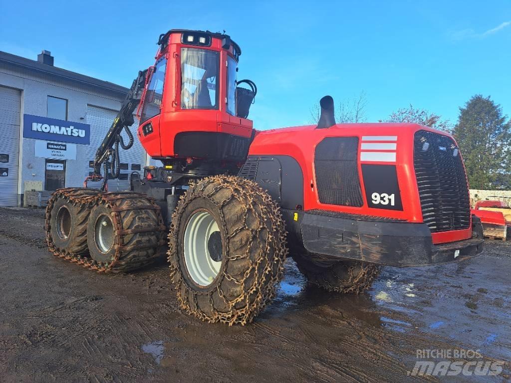 Komatsu 931 원목 하베스터