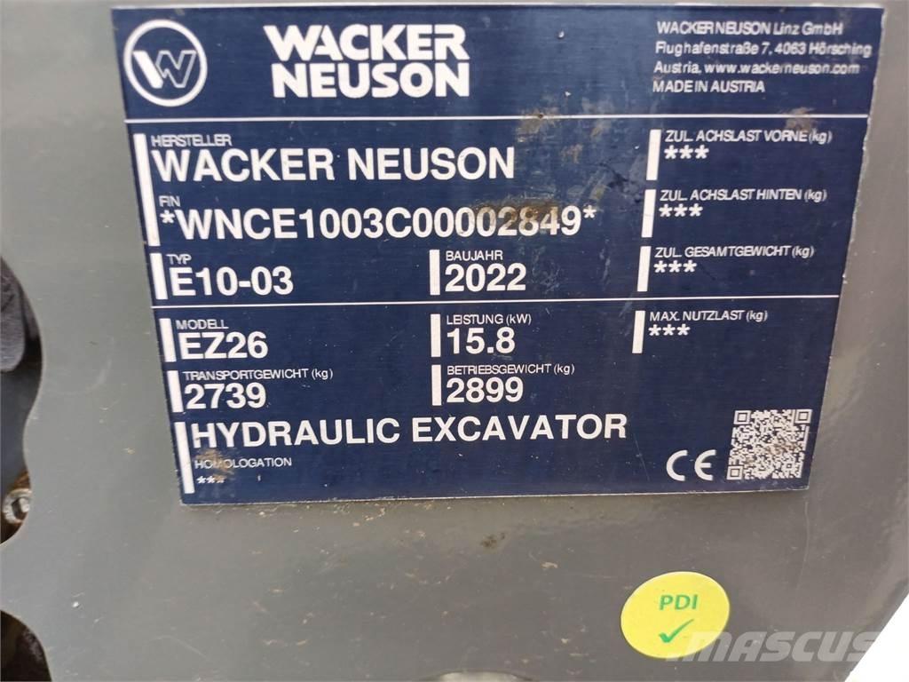 Wacker Neuson EZ26 대형 굴삭기 29톤 이상