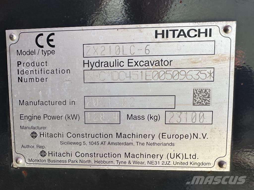 Hitachi ZX 210 LC-6 대형 굴삭기 29톤 이상
