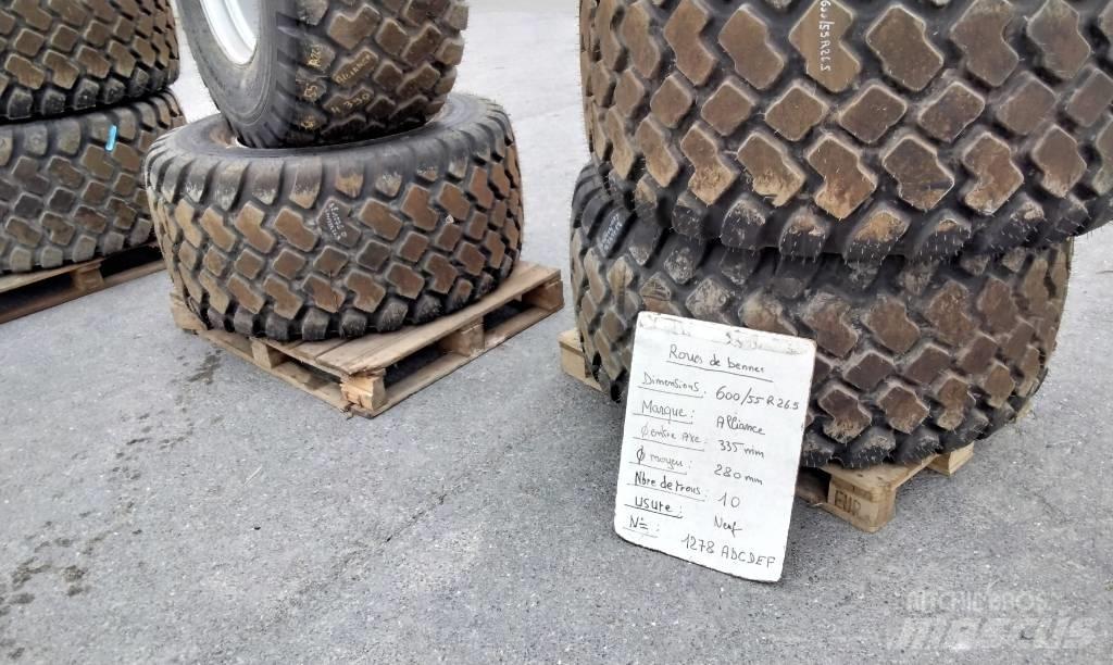 Alliance 600/55R26.5 타이어, 휠 및 림