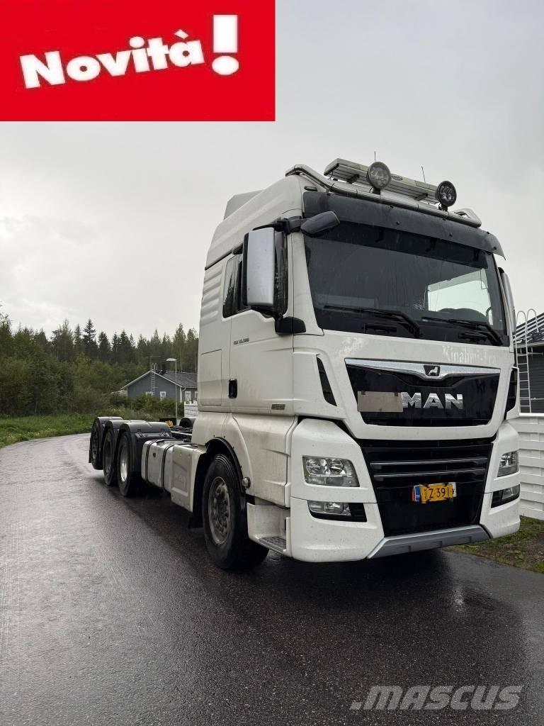 MAN TGX 32.580 플랫베드/윈치 트럭