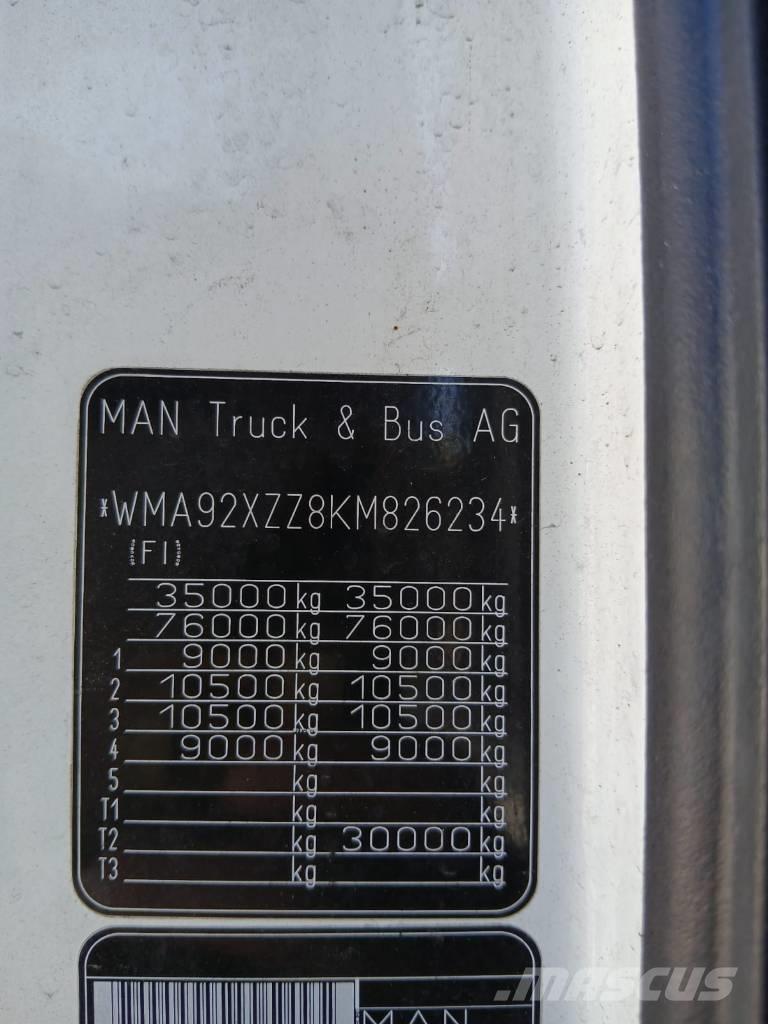 MAN TGX 35.580 차량 수송차