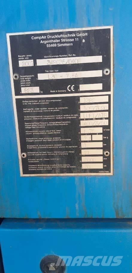 Compair L30-7.5A 콤푸레샤