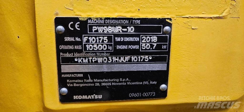Komatsu PW98 MR10  휠 굴삭기
