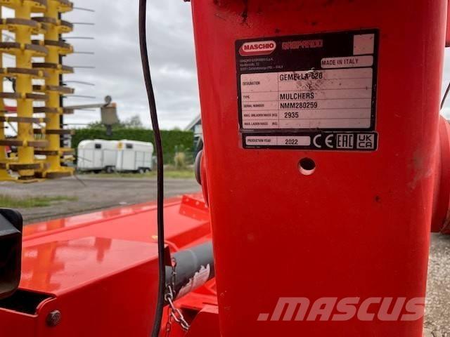 Maschio Gemella 620 목장 제초기 및 토퍼