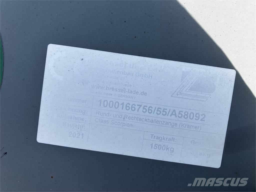 Kramer Ballenzange 프론트 로더 및 굴착기
