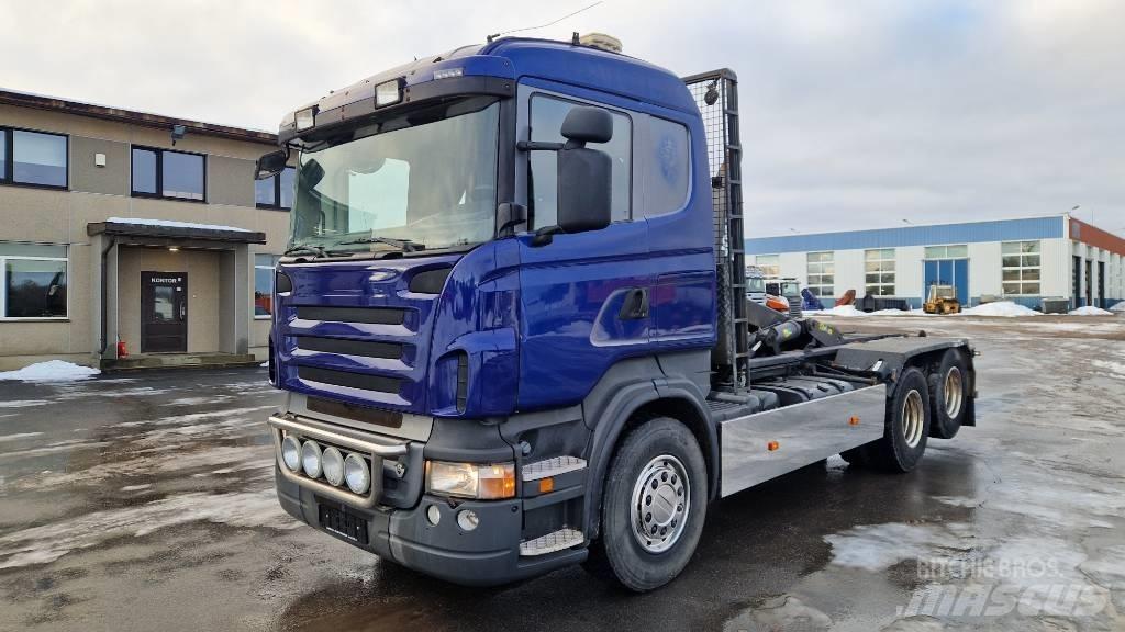 Scania R500 6X2 훅 리프트 트럭