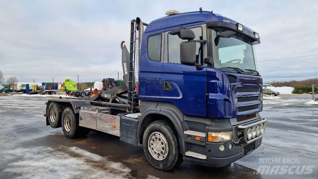 Scania R500 6X2 훅 리프트 트럭