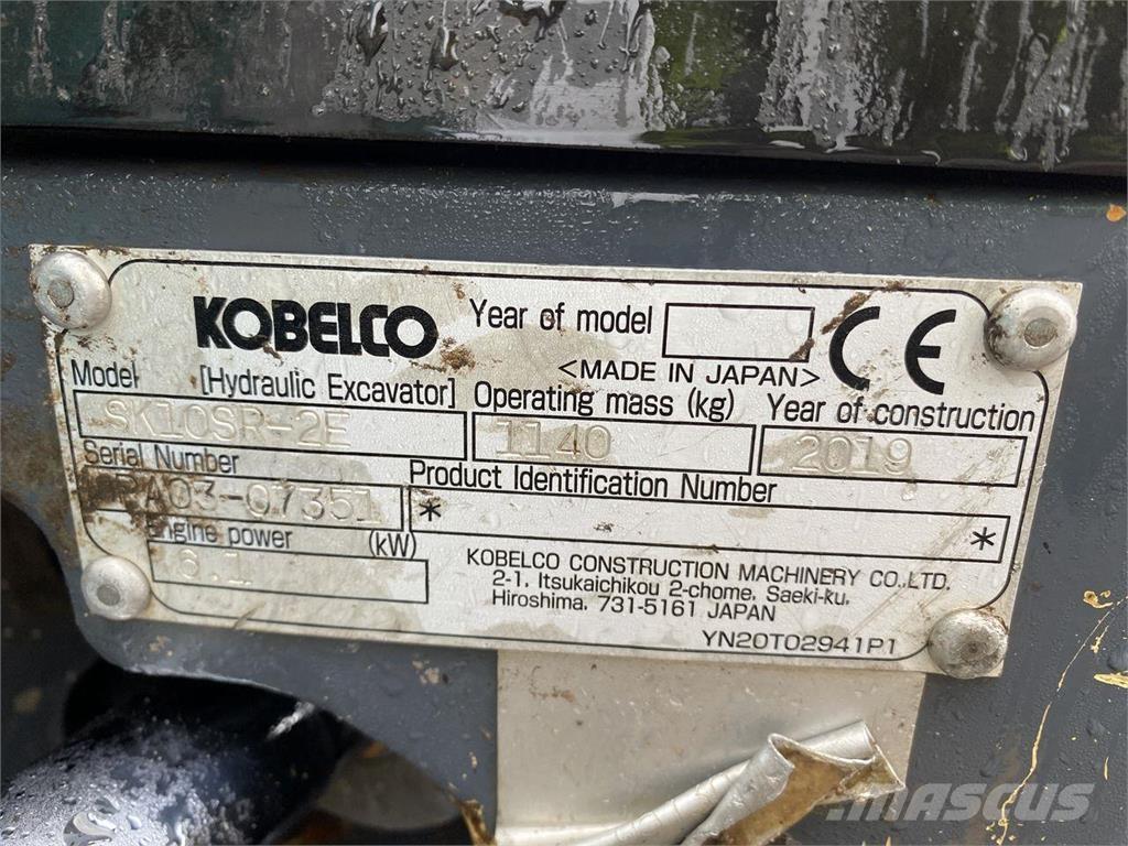 Kobelco SK10SR-2  휠 굴삭기