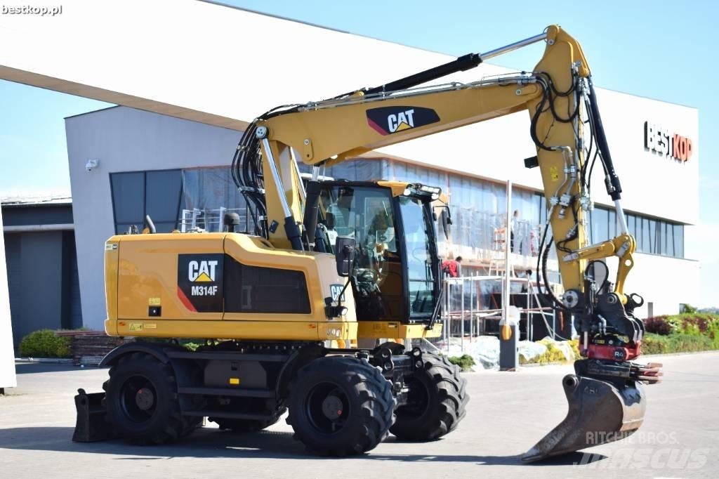 CAT M314F  휠 굴삭기
