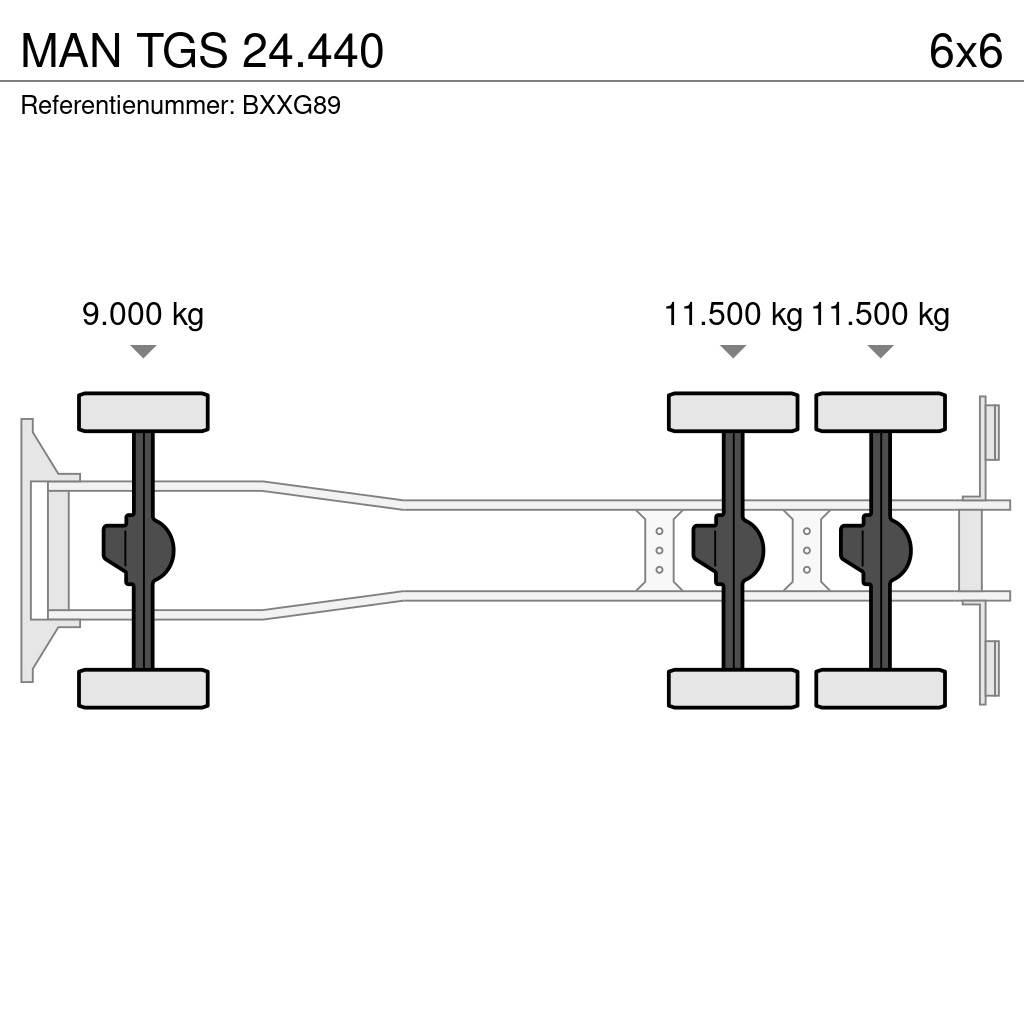 MAN TGS 24.440 훅 리프트 트럭