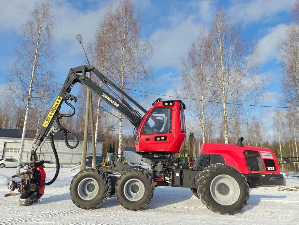 Komatsu 931 원목 하베스터