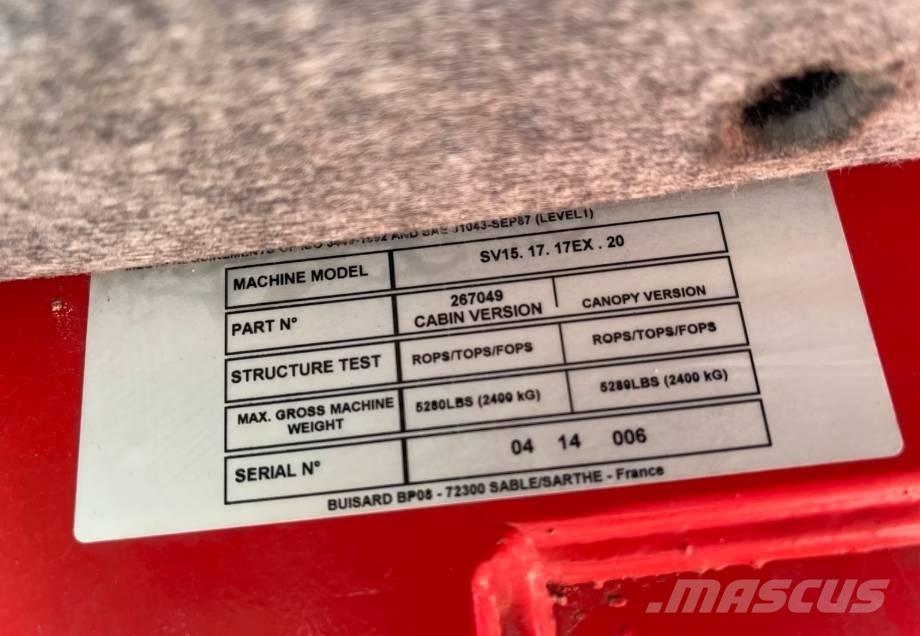 Yanmar SV 15 소형 굴삭기 7톤 미만