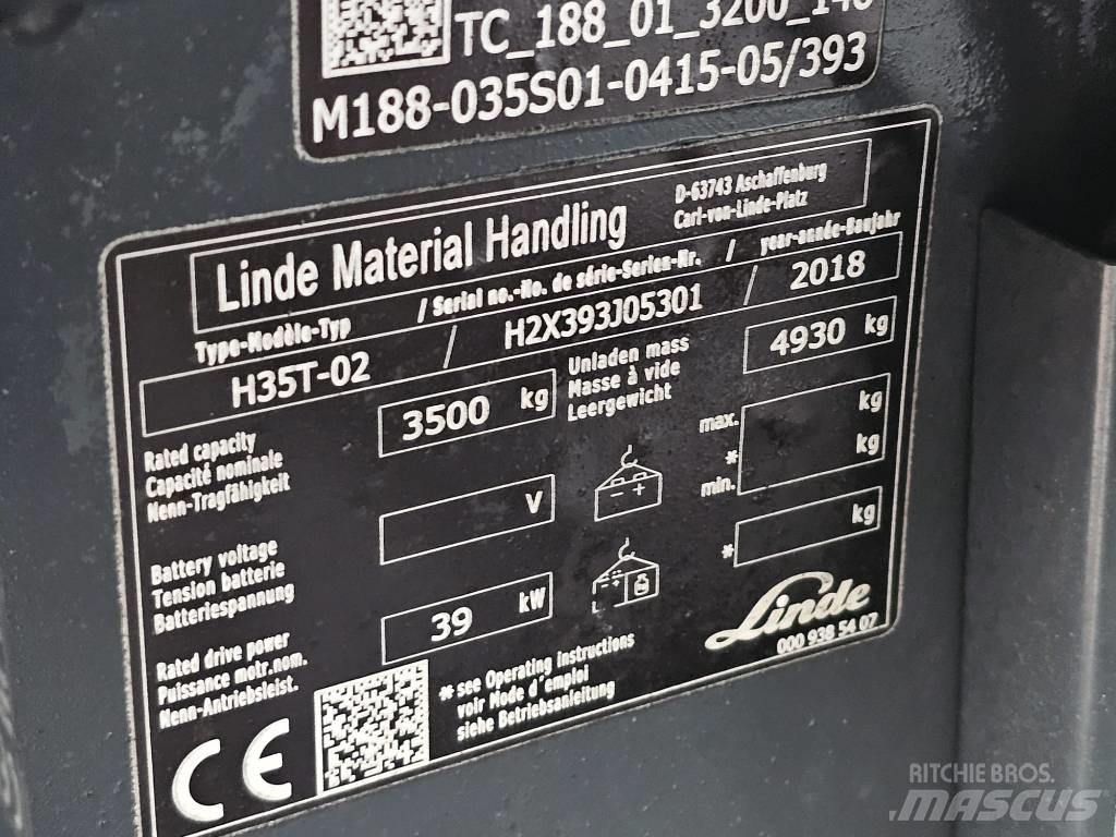 Linde H35T-02 LPG 지게차