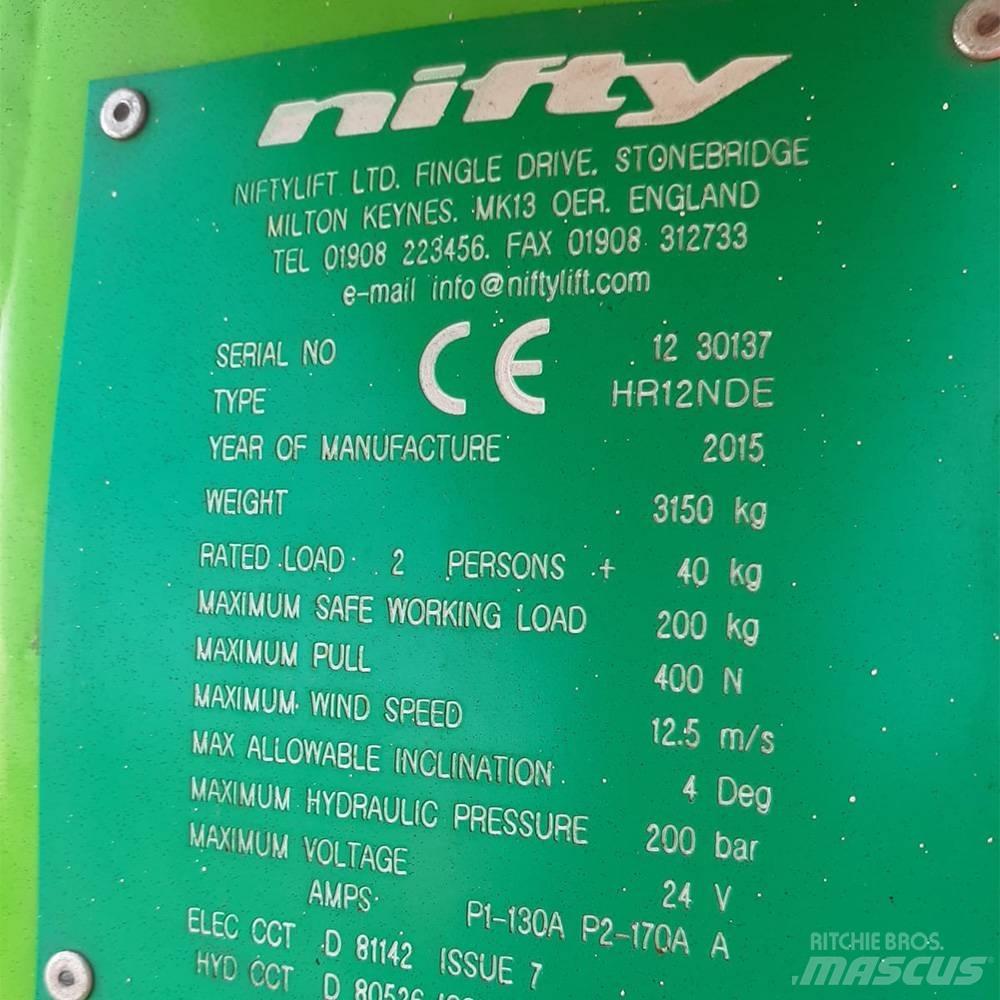 Niftylift HR 12 관절형 전동이동 리프트