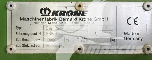 Krone BP12130 각형 곤포기