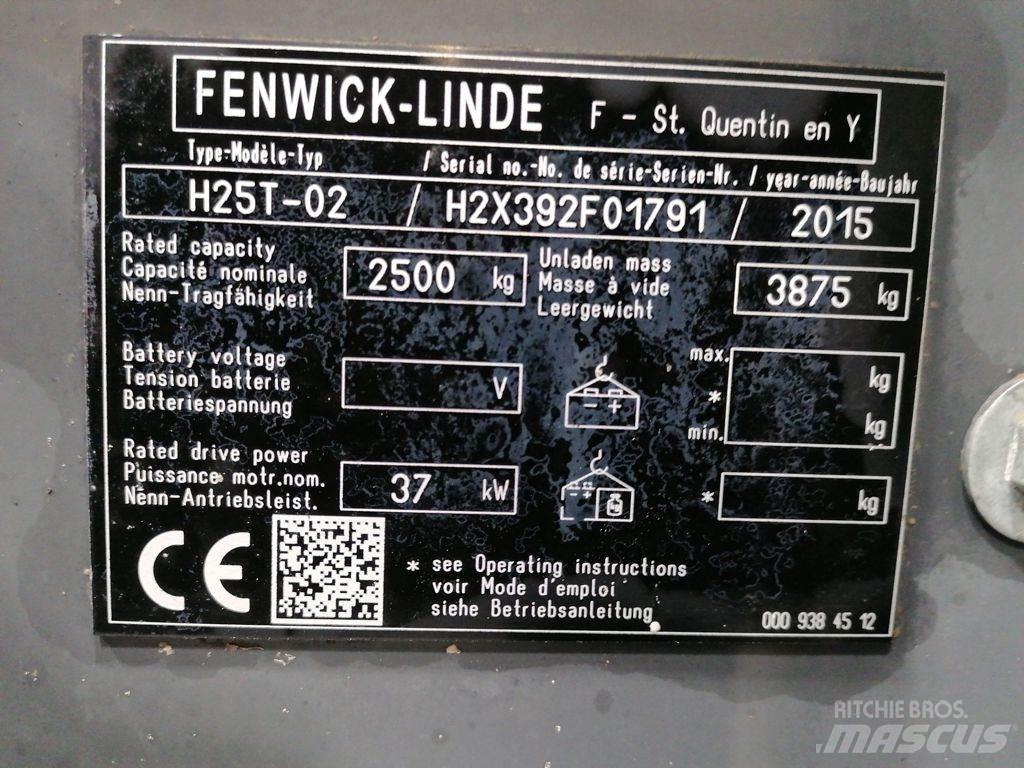 Linde H25T-02 LPG 지게차