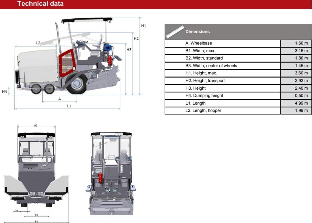 Dynapac SD 1800 W 아스팔트 포장장비