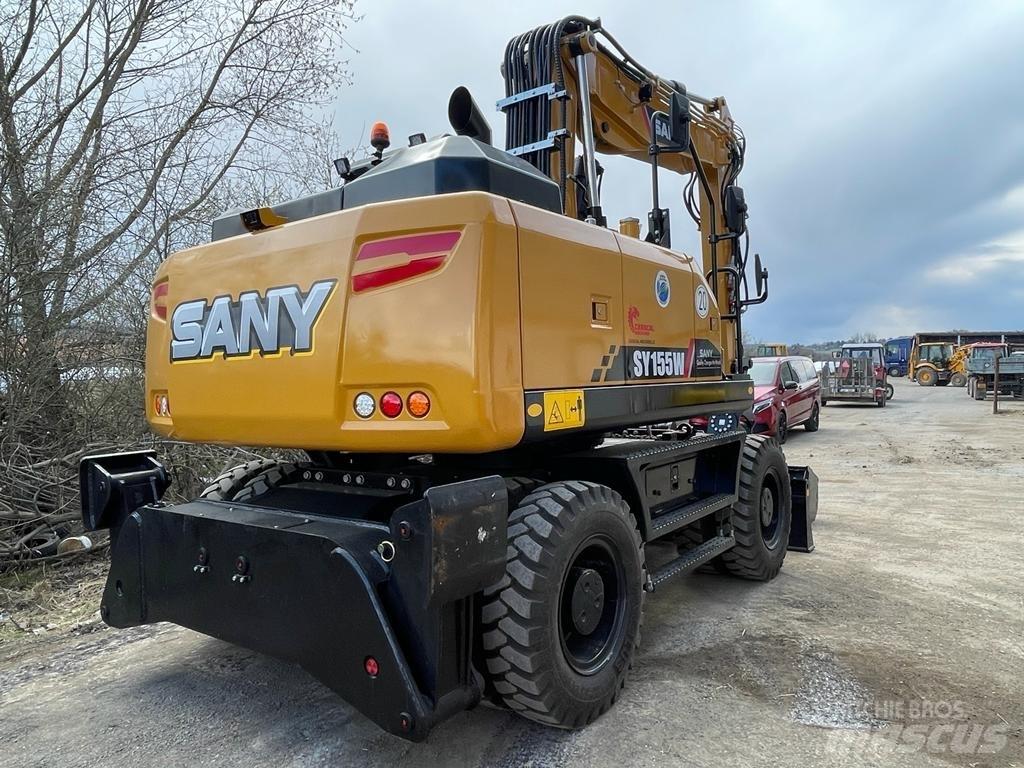 Sany SY155W  휠 굴삭기