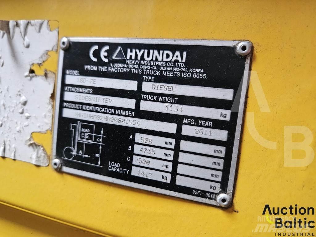 Hyundai 18D-7E 디젤 지게차