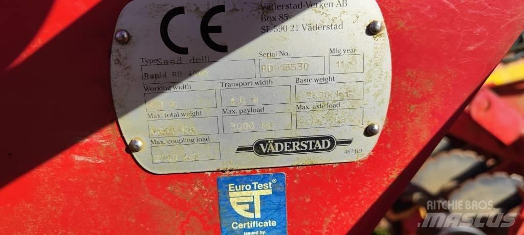 Väderstad Rapid400S 콤비네이션 드릴