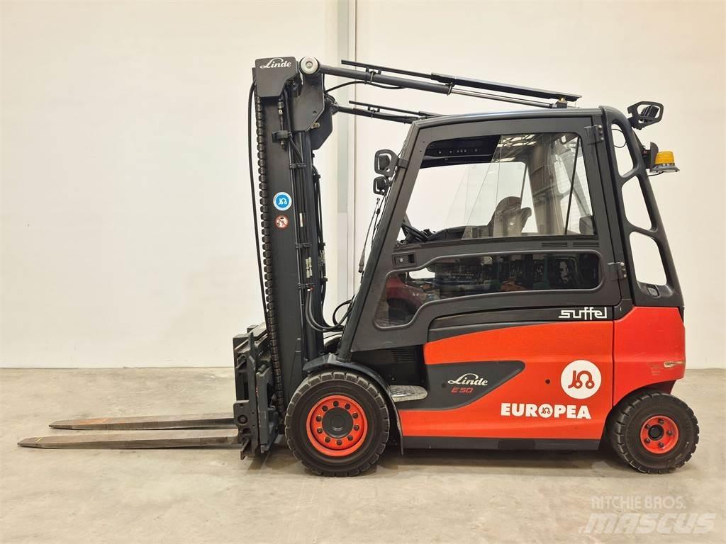 Linde E50HL 01 600 전동 지게차
