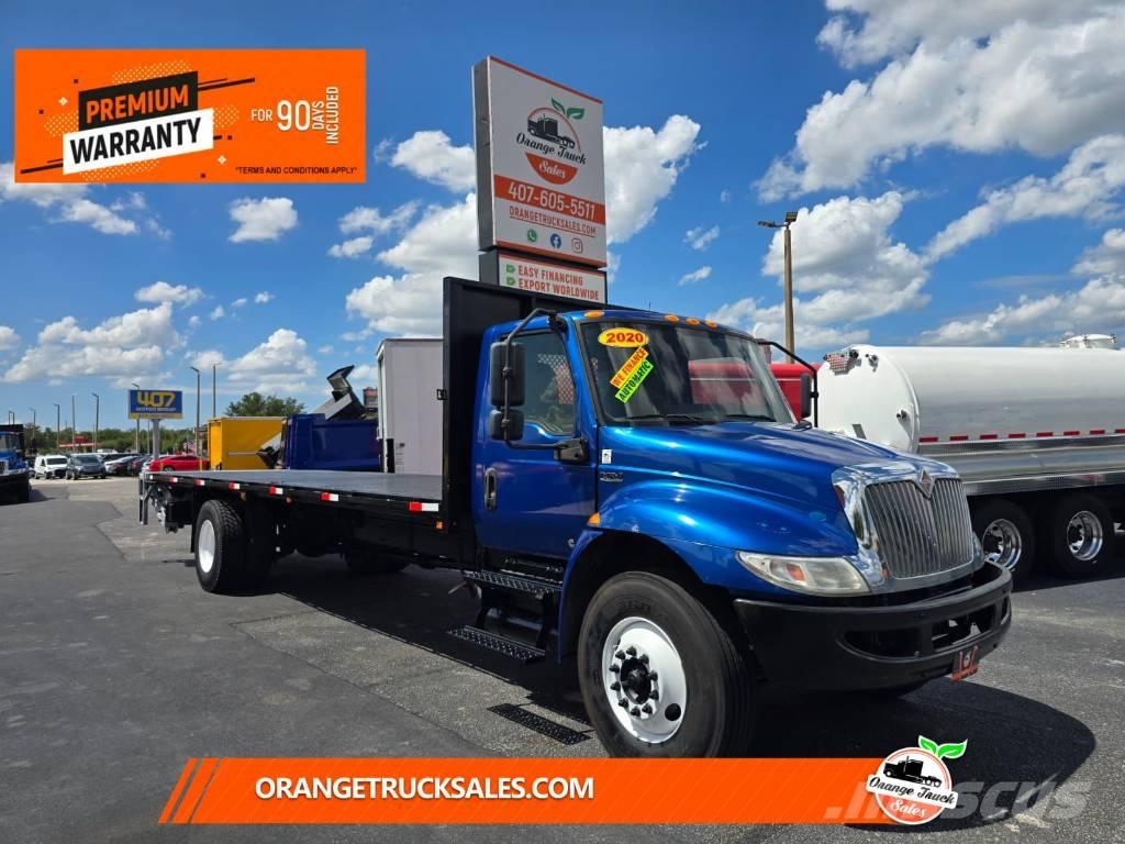 International MV607 플랫베드/드롭사이드 트럭