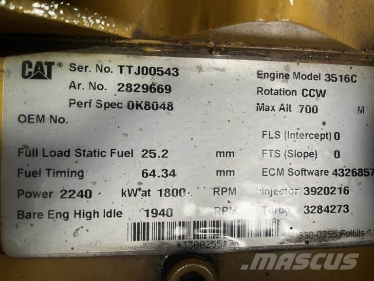 CAT 3516C 선박기관
