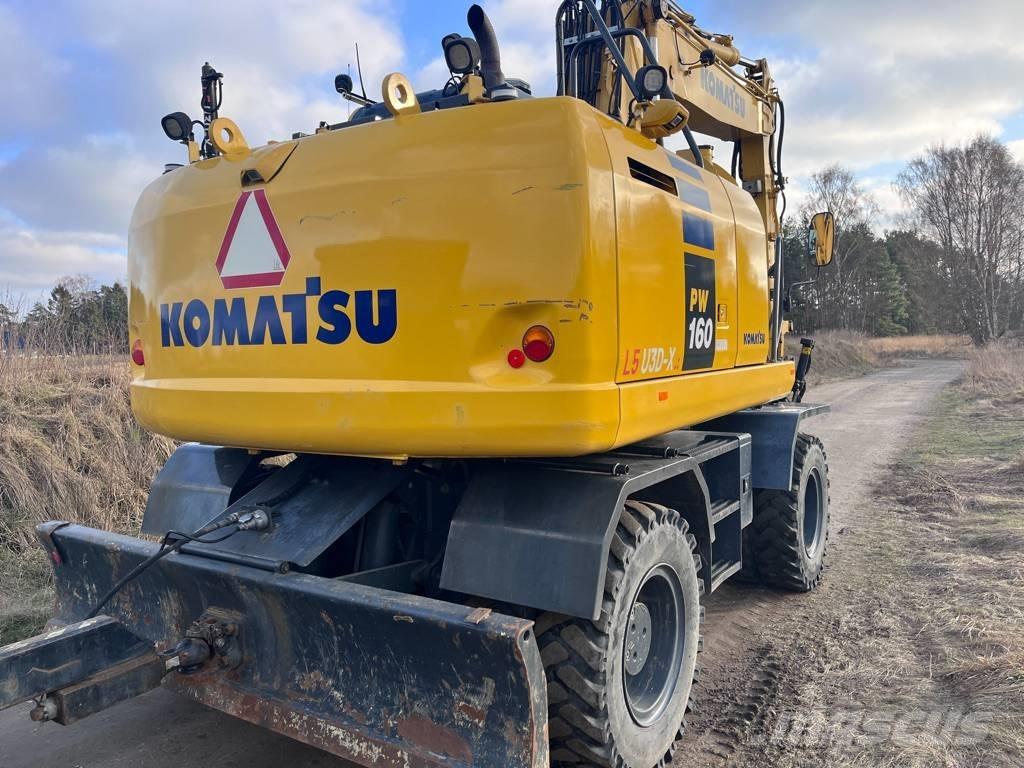 Komatsu PW 160  휠 굴삭기