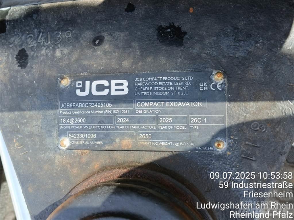 JCB 26C-1 소형 굴삭기 7톤 미만