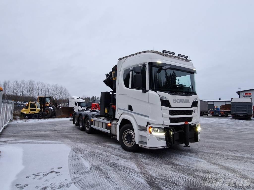 Scania R540 8x2 훅 리프트 트럭
