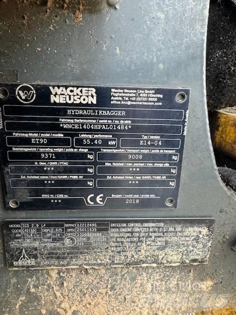 Wacker Neuson ET 90 대형 굴삭기 29톤 이상