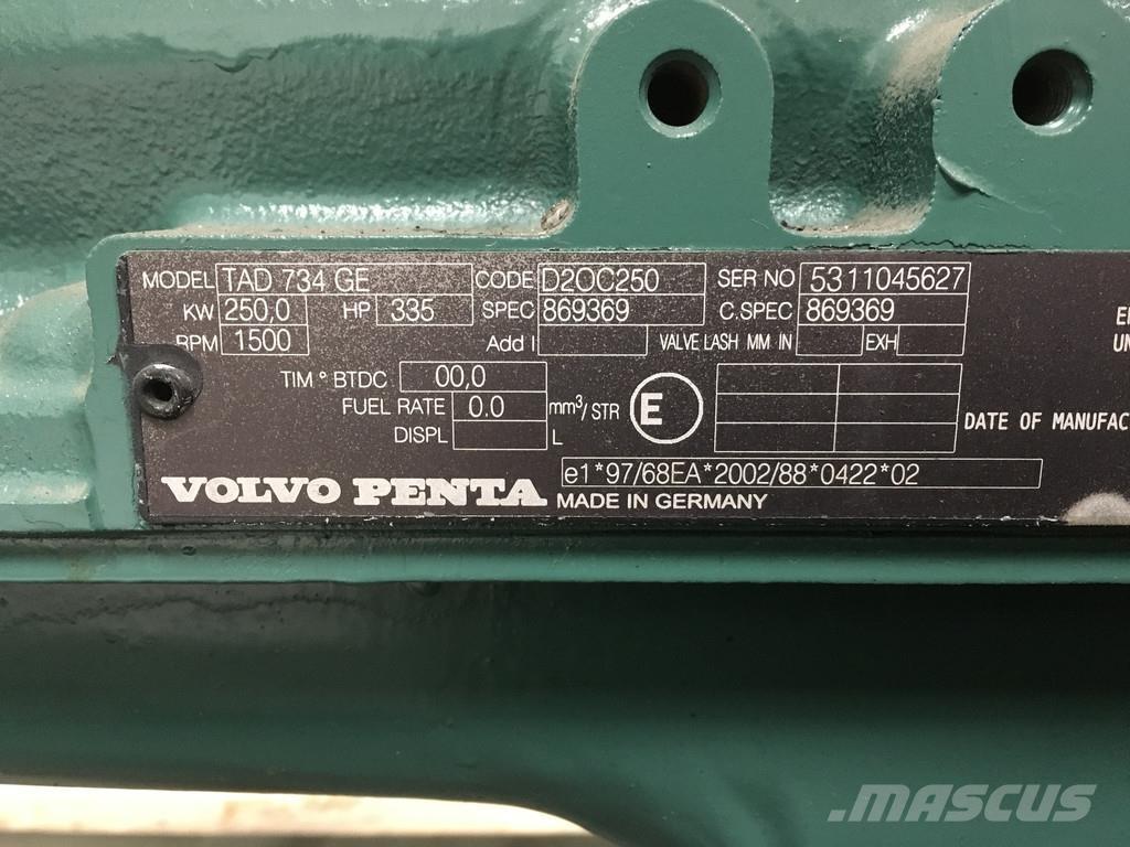 Volvo TAD734GE NEW 엔진