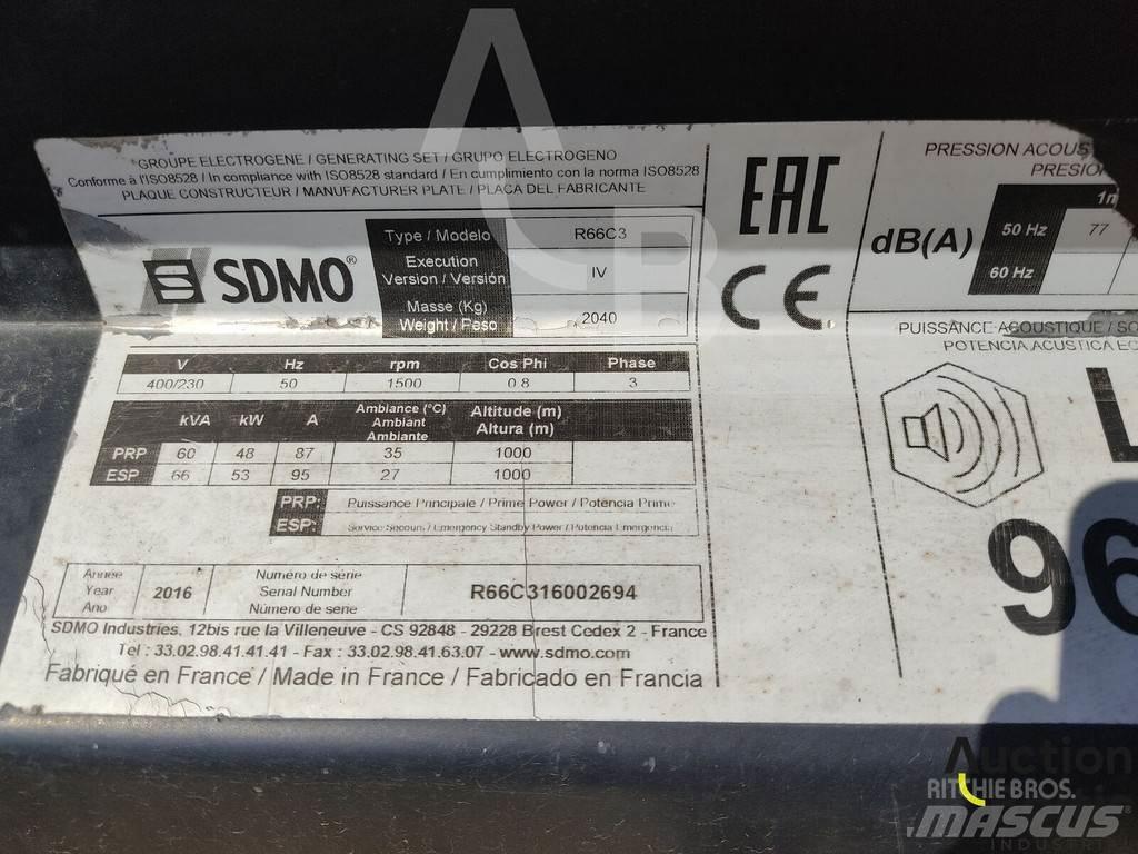 Sdmo R66C3 디젤 발전기