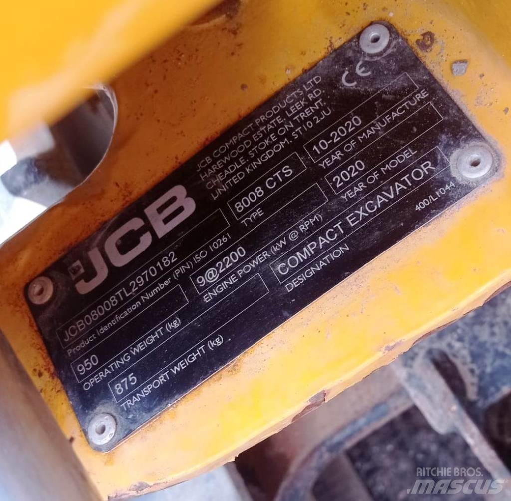 JCB 8008 CTS 소형 굴삭기 7톤 미만