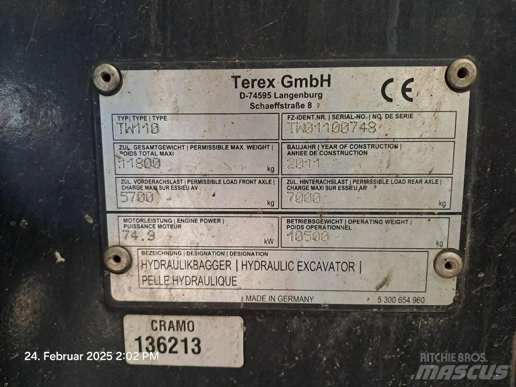Terex TW 110  휠 굴삭기
