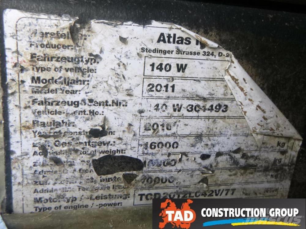 Atlas 140 W  휠 굴삭기