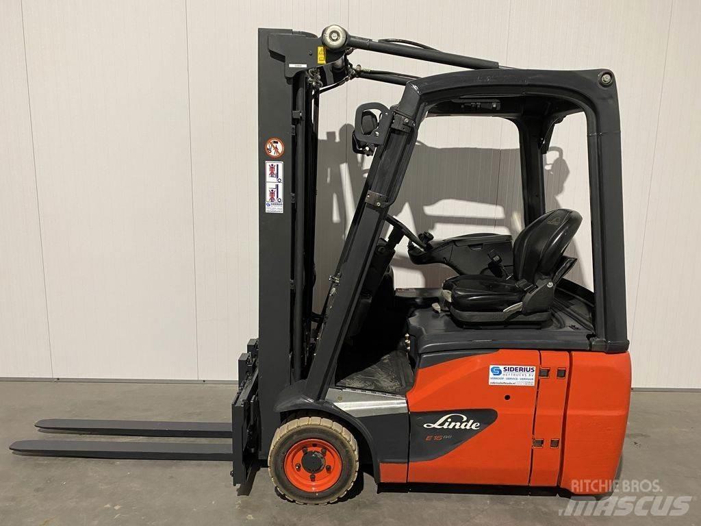 Linde E16C-02 전동 지게차