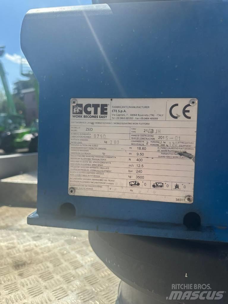 CTE ZED 21.2 JH 트럭 탑재 고소작업대