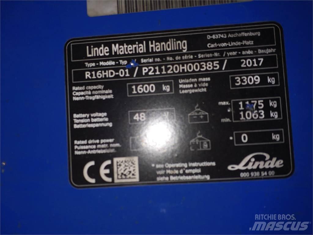 Linde R16HD 리치 트럭