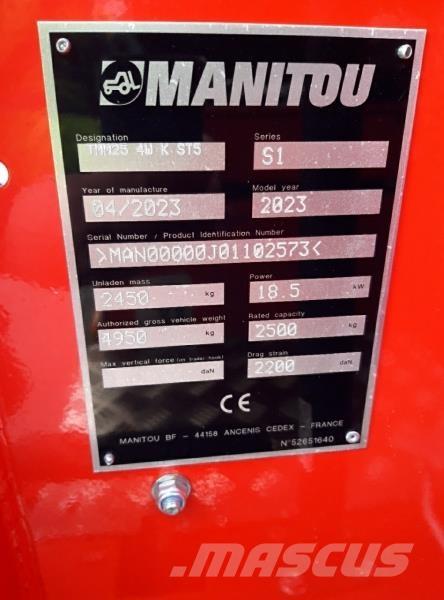 Manitou TMM25 4W 트럭 장착 포크리프트