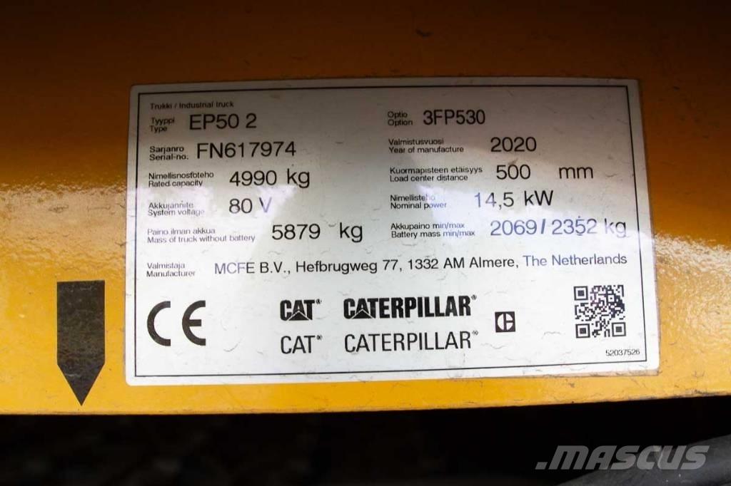 CAT EP 50 전동 지게차