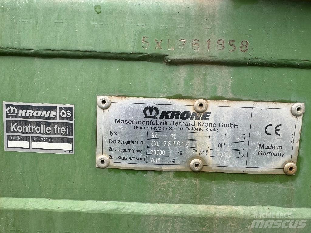 Krone 5 XL GL 자동 적재 트레일러